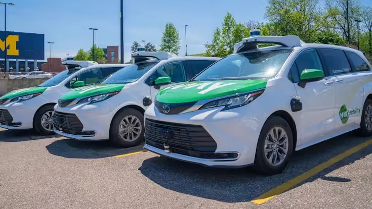 May Mobility's autonomous vehicles (from its official website).