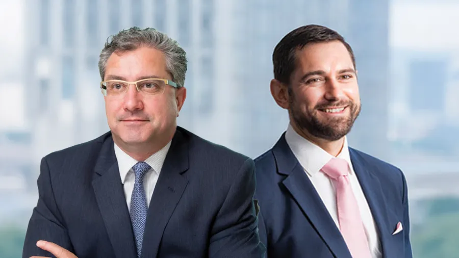 Left: Simon McConnell, a partner at law firm Clyde & Co. LLP; Right: Jonathan Crompton, a partner at law firm Reynolds Porter Chamberlain LLP.
