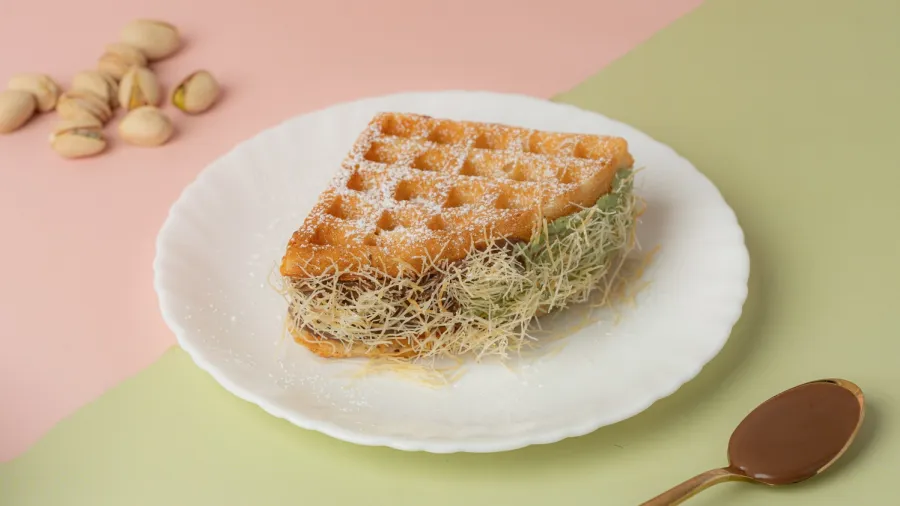 Press photo / 99 Pancakes’ Kunafa Waffle