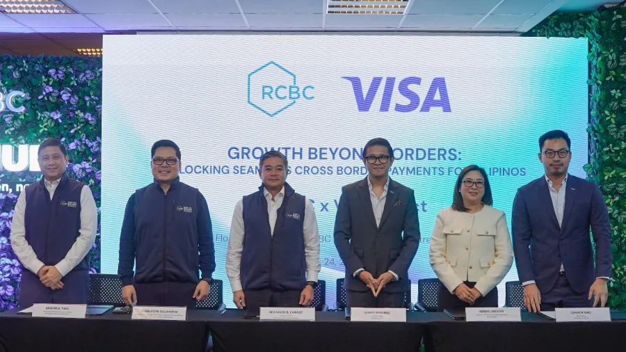 RCBC and Visa.