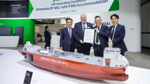 HD Hyundai secures approval in principle for ammonia dual-fuel medium gas carrier
