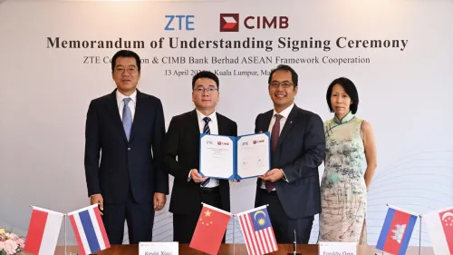 ZTE, CIMB expand partnership to support 5G rollout in Southeast Asia