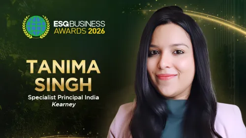 Kearney’s Sustainability Expert Tanima Singh: The key is moving towards a business resilience and competitiveness narrative