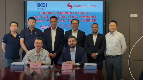 Sallaum Lines signs shipbuilding contract for dual-fuel ammonia-ready car carriers