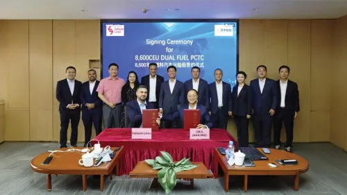 Sallaum Lines orders 8,600 CEU LNG dual-fuel car carrier