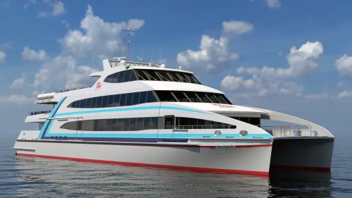 Hy‑Line ferry build underway with Incat Crowther design