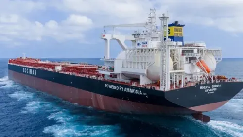 CSSC delivers ammonia dual-fuel bulk carrier to CMB.TECH