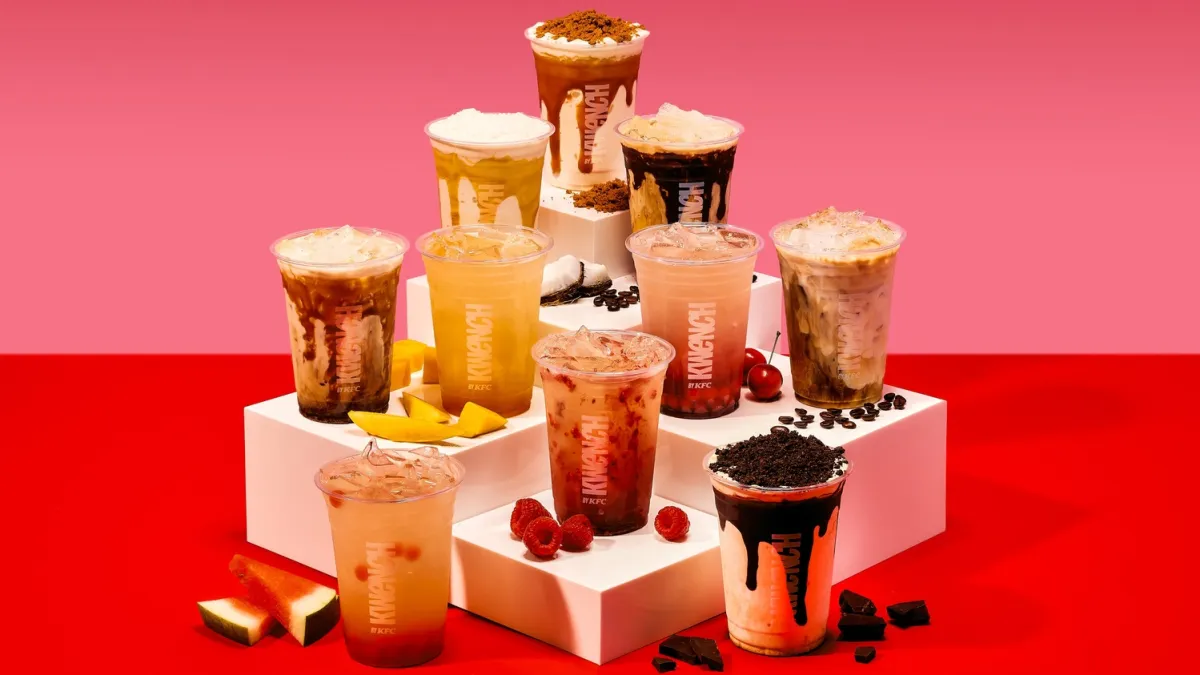 KFC debuts new KWENCH drinks range in Australia