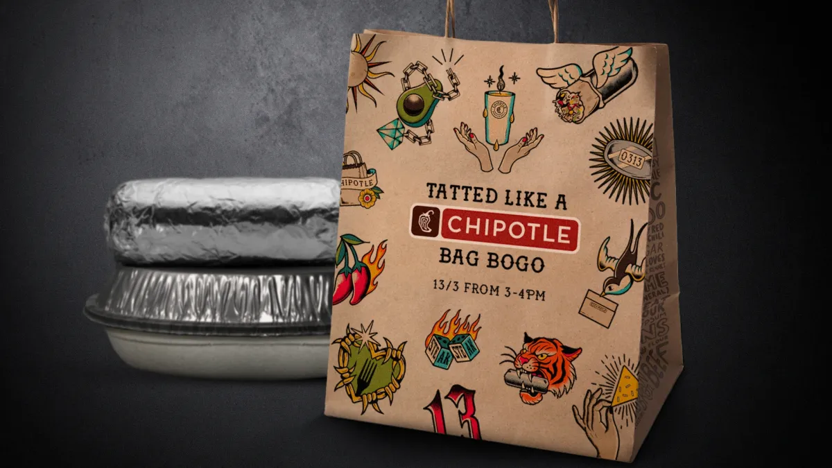 Chipotle UK launches BOGO offer for people with tattoos
