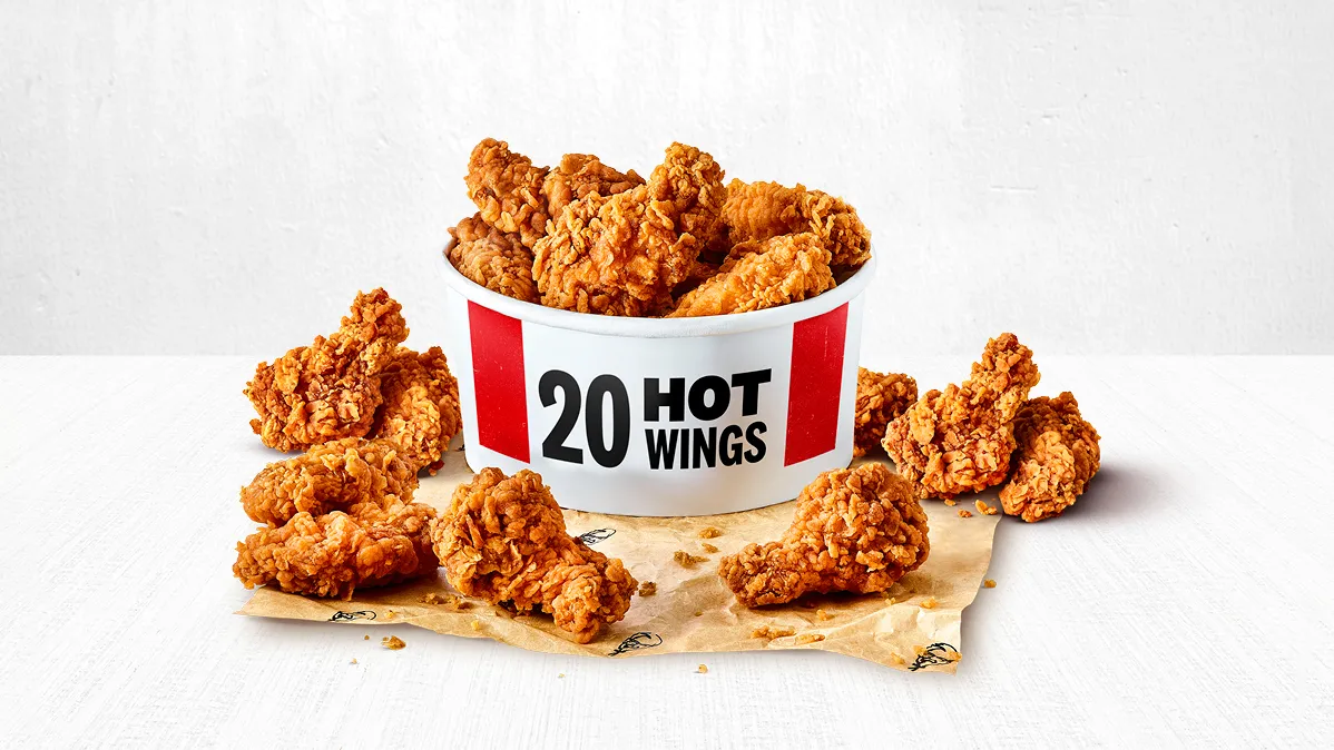 KFC serves up 20 Hot Wings for £7.99