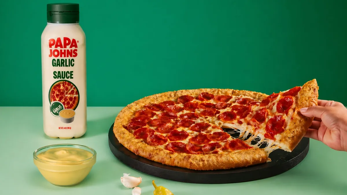 Papa Johns brings its signature garlic dip to grocery shelves