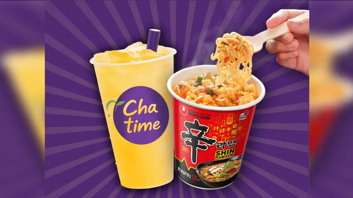 Chatime goes beyond bubble tea with Nongshim noodle combo launch