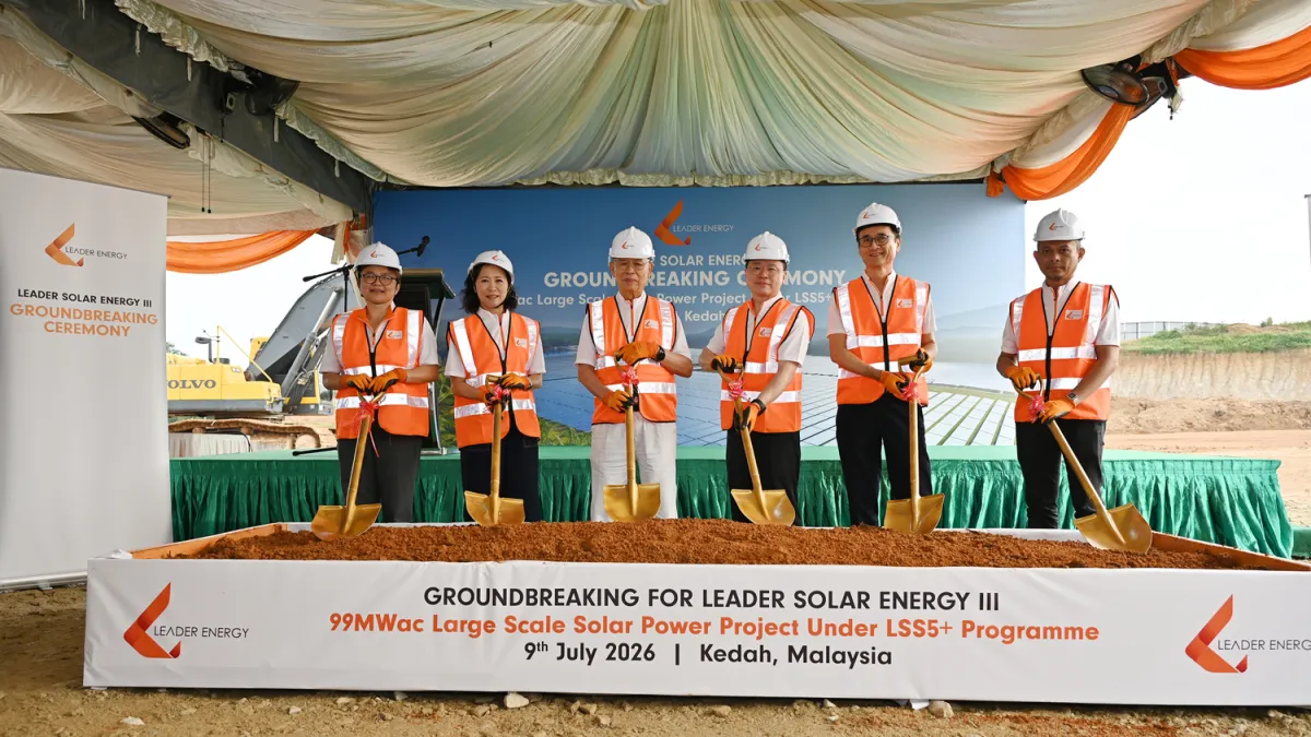 Malaysia’s RE pipeline grows as Leader Energy begins 99MWac solar project