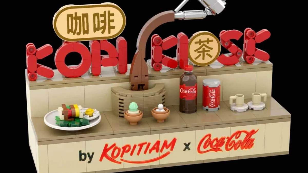 Kopitiam Singapore unveils limited mini brick collectables with Coca-Cola