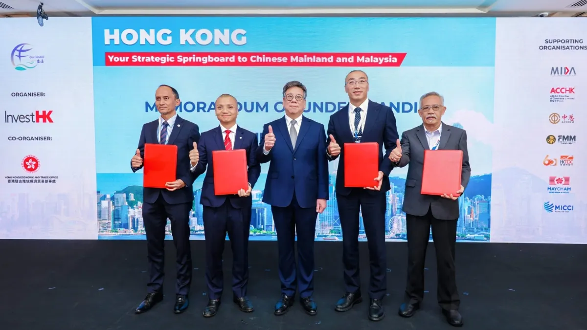 Hong Kong, Malaysian chambers ink MoU to boost cross-border trade