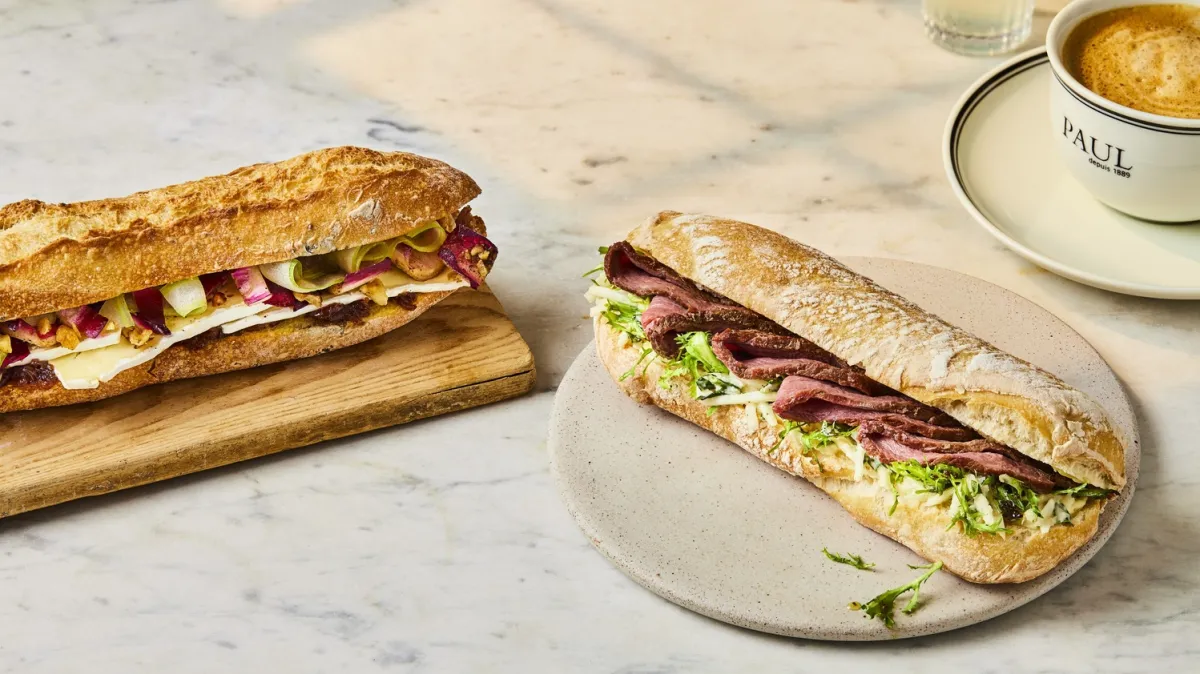 PAUL teams up with Raymond Blanc for two autumn sandwiches