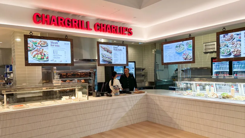 Chargrill Charlie’s tests kiosk at Royal North Shore Hospital