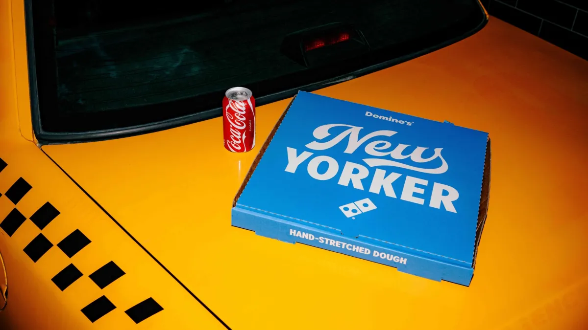 Domino’s unveils new brand platform with giant New Yorker pizza