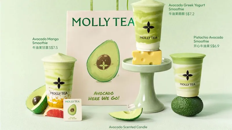 Molly Tea launches avocado smoothie series in Singapore