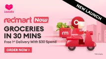 Lazada's RedMart launches 30-minute grocery delivery in Singapore