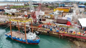 KMG’s electric supply ship to hold trials in second half