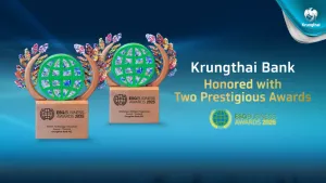 Krungthai Bank PCL wins dual awards at ESGBusiness Awards 2025