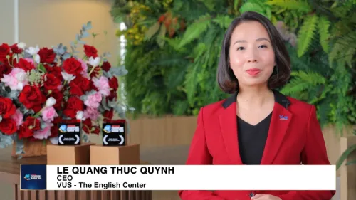 Vietnam Technology Excellence Awards 2025 Winner: LE Qhuang Thuc Quynh and Steven Jay Happel of VUS - The English Center