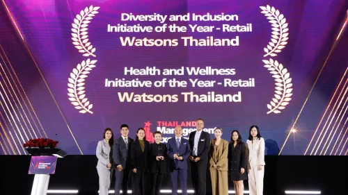 Watsons Thailand recognised for people initiatives at Asian Management Excellence Awards 2026