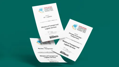 Ministry of Transport and Logistics Services honoured at Middle East Technology Excellence Awards 2025