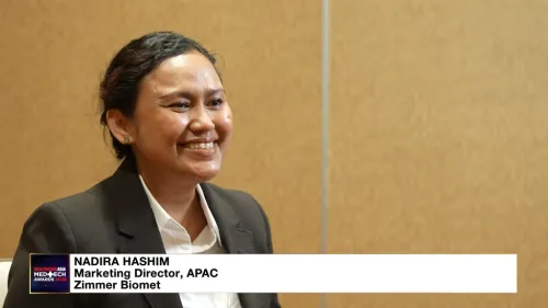 Healthcare Asia Medtech Awards 2026 Winner: Nadira Hashim and Tim Reiner of Zimmer Biomet