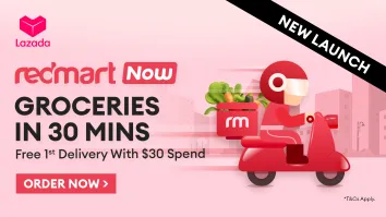 Lazada's RedMart launches 30-minute grocery delivery in Singapore