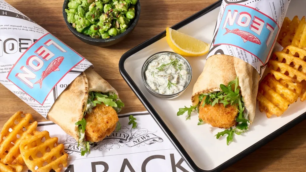 LEON brings back Fish Finger Wrap to lead menu overhaul