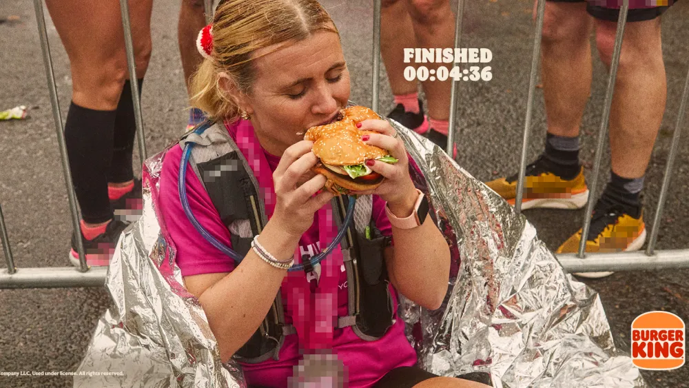 Burger King UK chases marathon runners with post-race Whopper offer