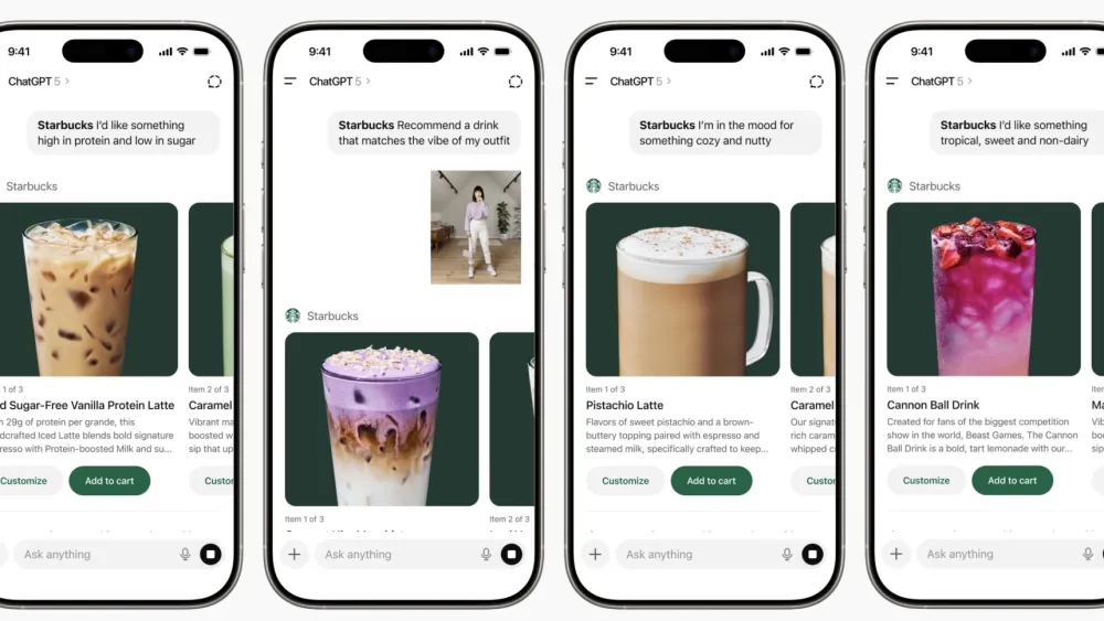 Starbucks launches ChatGPT integration to personalise drink discovery