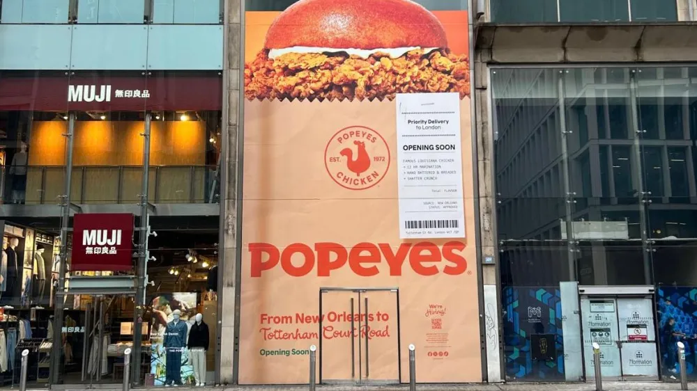 Popeyes lands on Tottenham Court Road