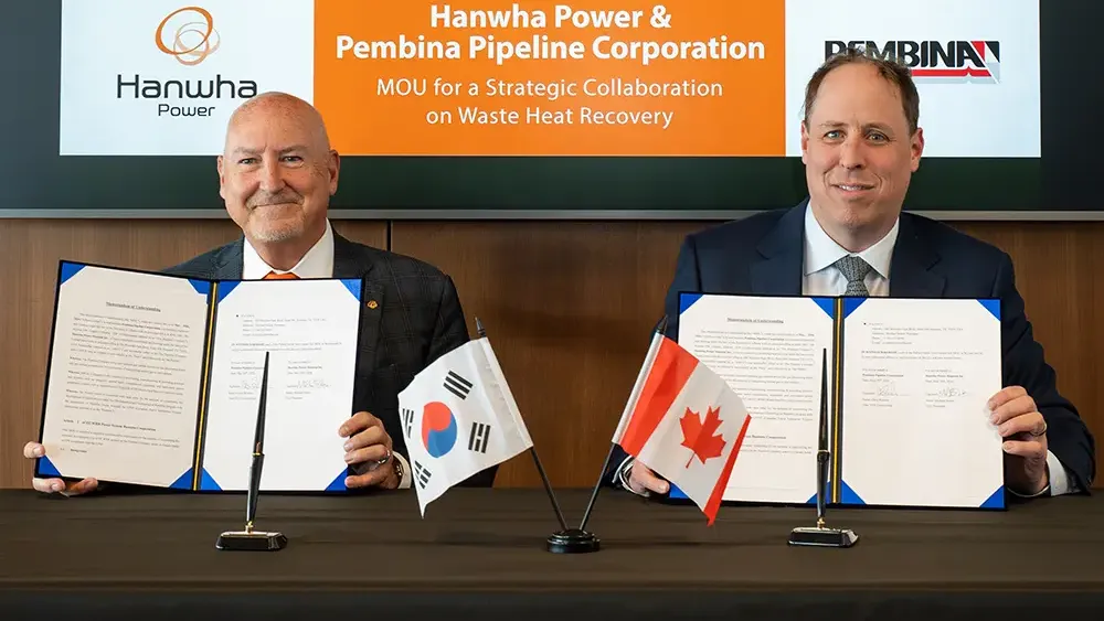 South Korea’s Hanwha Power expands Canada push with Pembina low-carbon MOU