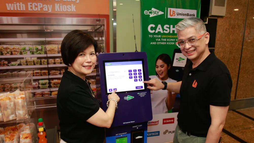 UnionBank enables real-time cash deposits at 2,100 ECPay kiosks