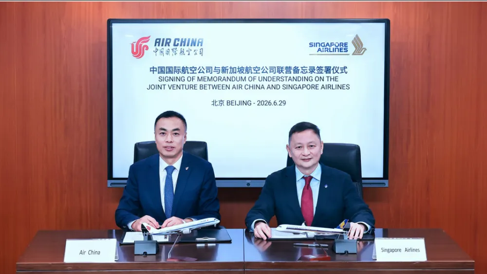 SIA and Air China plan commercial JV under new MoU 