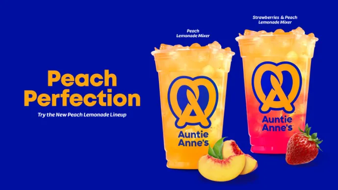 Auntie Anne's bets on peach fever with new lemonade lineup