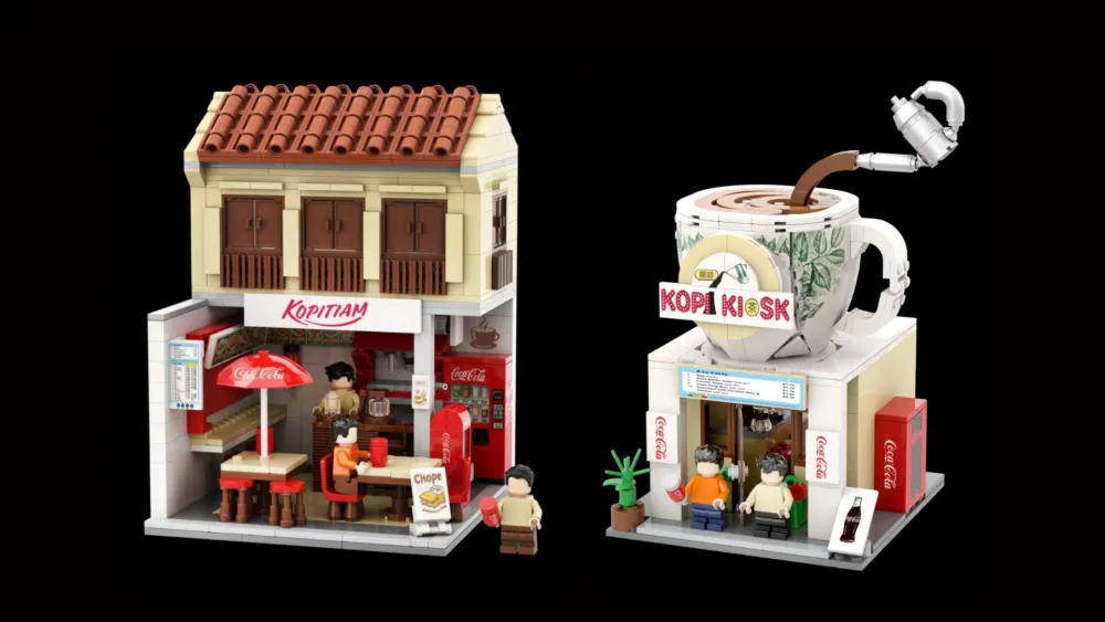 Kopitiam Singapore unveils limited mini brick collectables with Coca-Cola