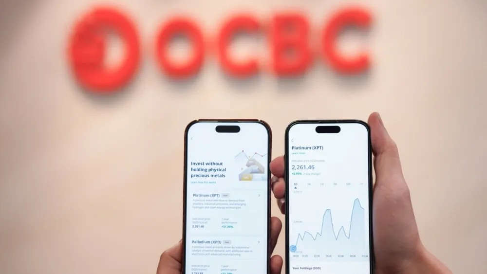 OCBC offers platinum and palladium to retail investors