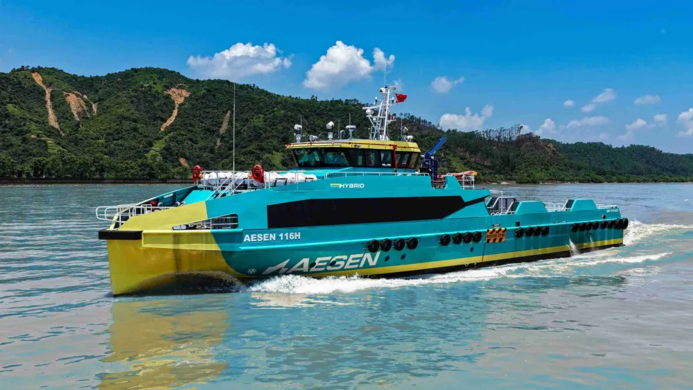 Aesen hybrid crew boat targets 40% fuel savings