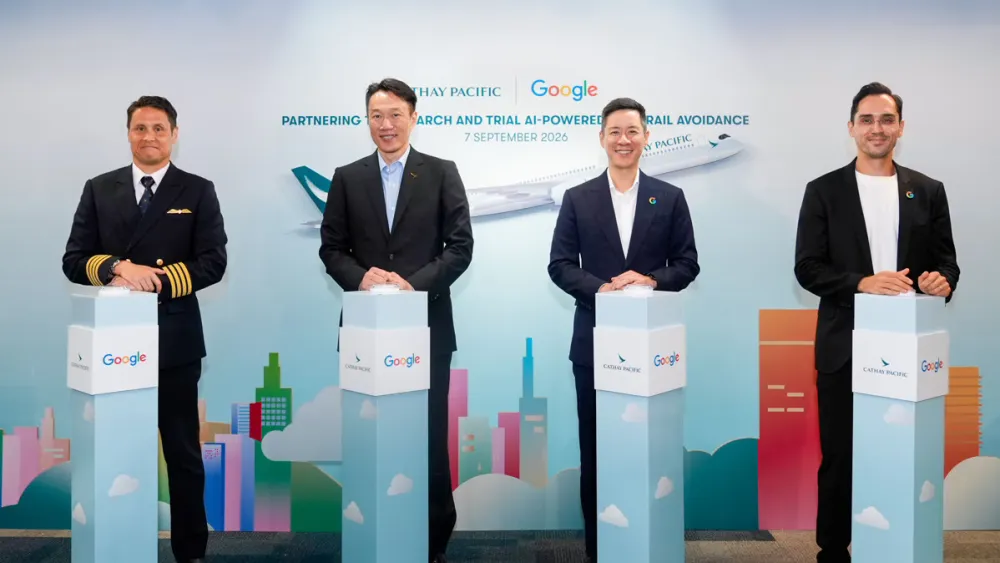 Cathay, Google test AI to cut warming impact of aircraft trails by 40%