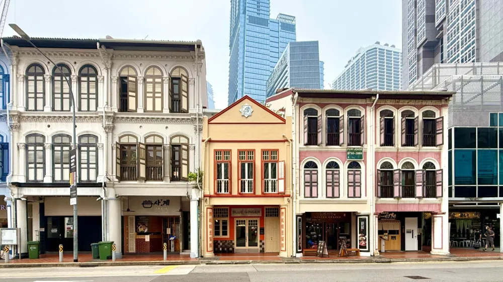 Trio conservation shophouses in Tanjong Pagar for sale