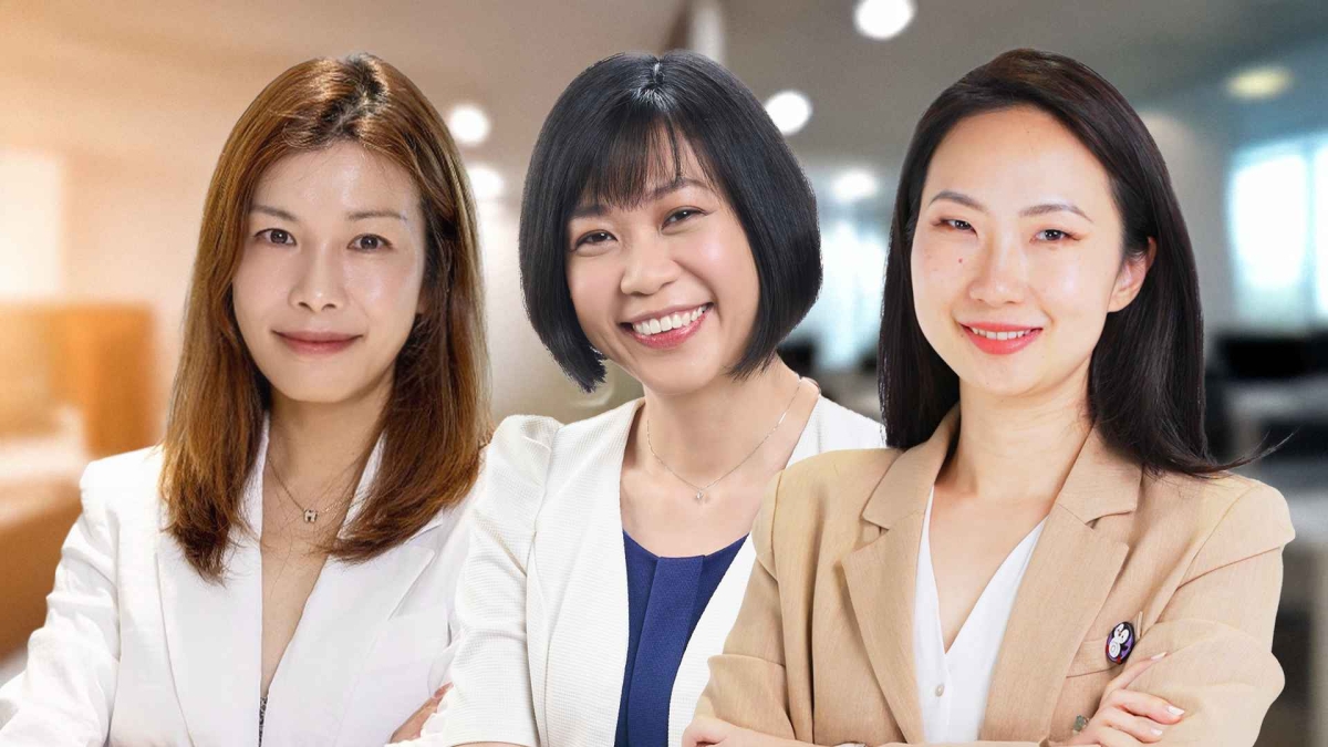 From left to right: Michelle Fang, chief marketing officer at Manulife (Singapore); Claudia Soh, acting CEO and chief financial officer at Etiqa; and Helen Shen, group head of products at Singlife