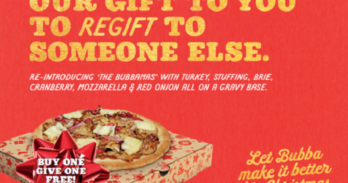 Bubba Pizza brings back Christmas-themed offering | QSR Media Australia