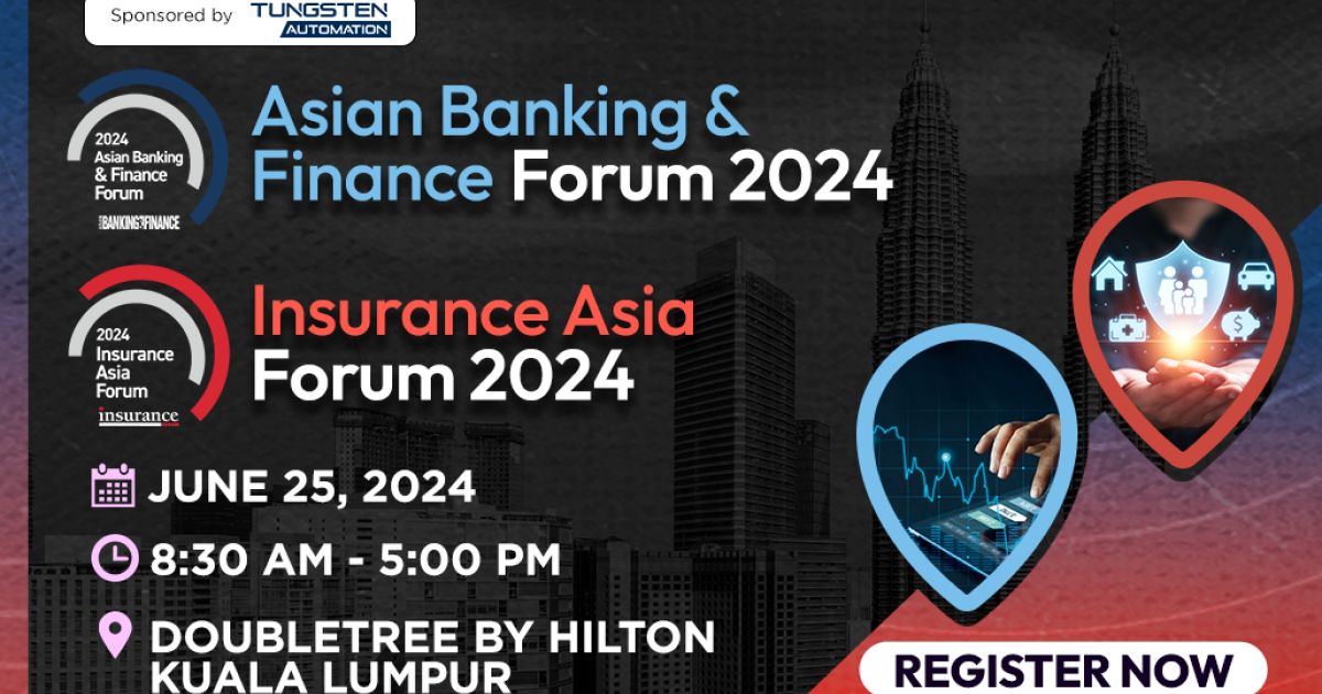 Make sure you don’t miss the Asian Banking & Finance and Insurance Asia ...
