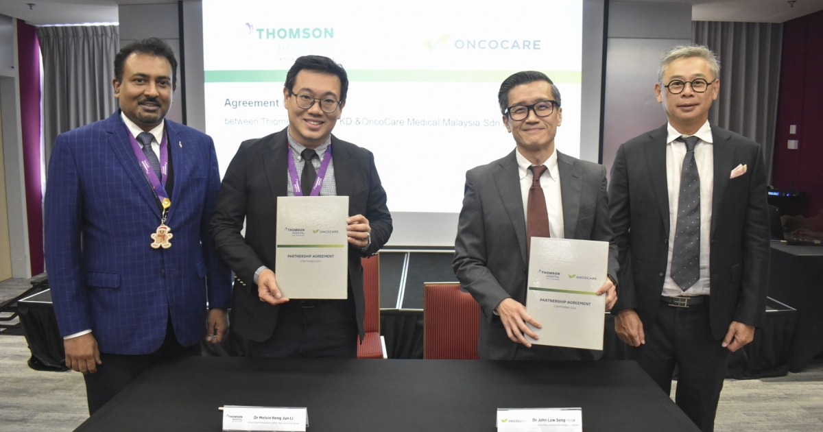 汤姆森医院与 OncoCare Medical Malaysia 合作加强癌症治疗