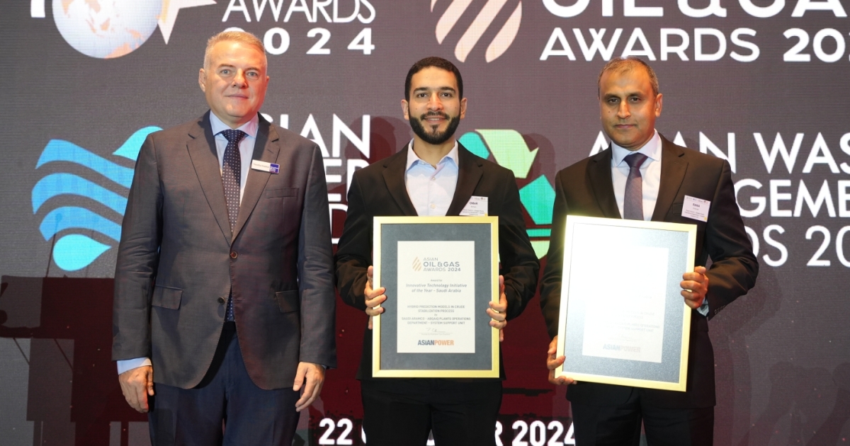 Saudi Aramco's Abqaiq Plants Operations Department  System Support Unit  triumphs at Asian Oil & Gas Awards 2024 | Asian Power