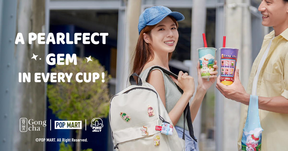 Gong cha launches Pino Jelly merch in POP MART collaboration | QSR